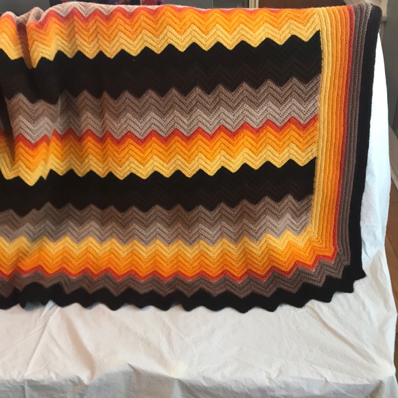 Bedding Vintage Handmade Crochet Afghan Poshmark